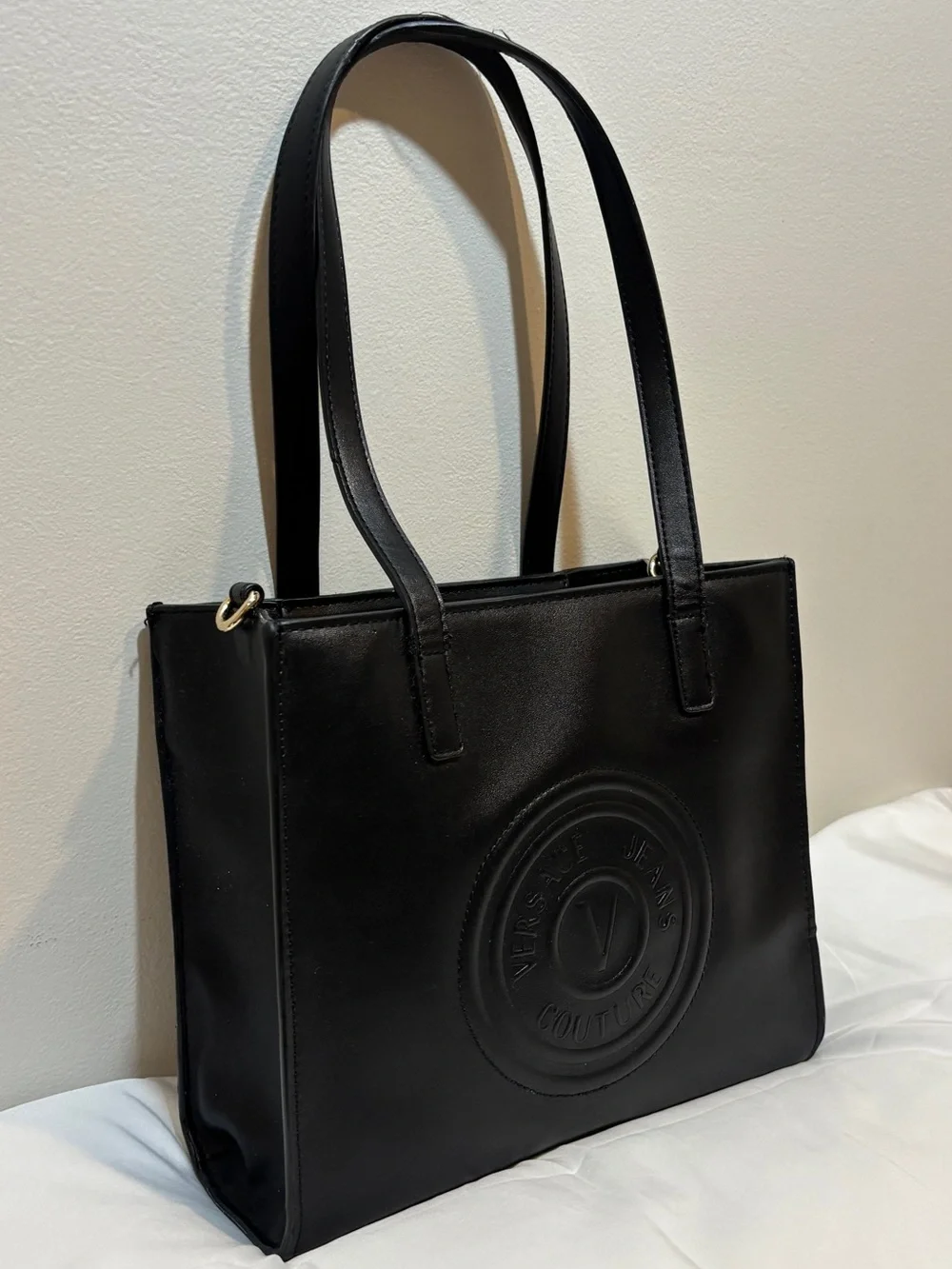 Versace Black Logo Tote Bag